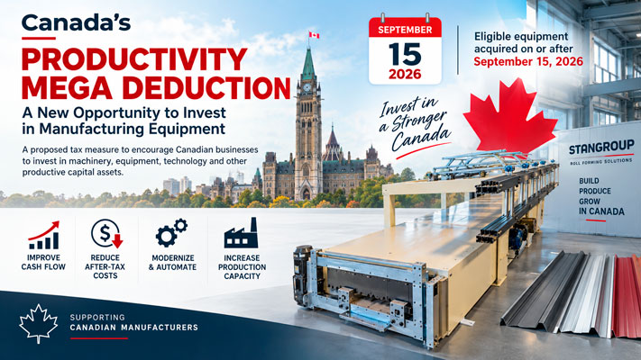 Canada Productivity Mega Deduction, Productivity Mega Deduction 2026, manufacturing equipment Canada