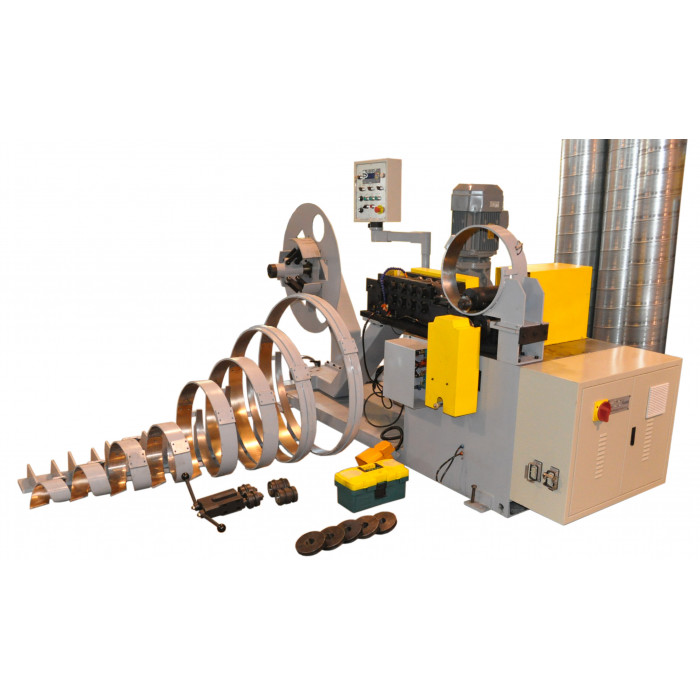 spiral tube making machine for ventilation duct pipe forming, spiral air duct machine, spiral duct forming machine, spiral duct machine, HVAC spiral air duct machine, hvac spiral duct forming machine, hvac spiral duct machine, HVAC ductwork, ventilation equipment, metal forming machinery, industrial duct production, spiral pipe technology.